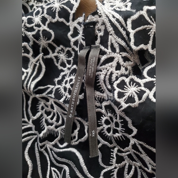 Anthropologie V-Neck Floral Sleeveless Shift Dress XXS Nwot - Picture 5 of 9